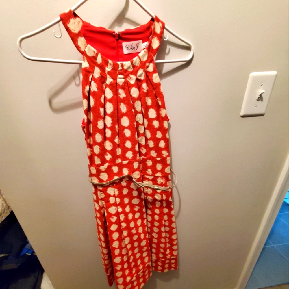 Eliza J polka dot dress